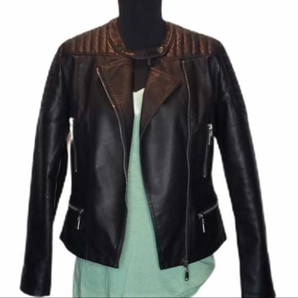 Olivia Miller Jackets & Blazers - Olivia Miller Simulated Leather Jacket.    125